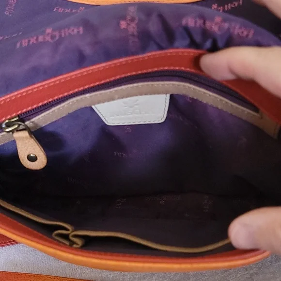 Anuschka hand painted leather medium flap messenger - Picture 13 of 16